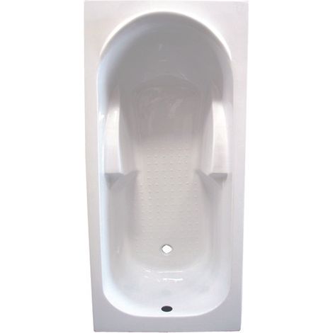 ONDEE ZEN - Baignoire FANY - Bac rectangulaire 140x70cm - ABS et Acryl renforcé 3mm - Blanc