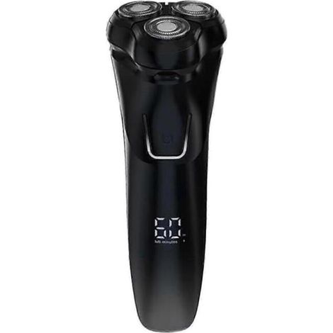 Rasoir électrique Puruxe 2025 pour hommes, rasoir rotatif 4D avec écran LCD, étanche IPX6, utilisation sur peau sèche ou humi (1/5)