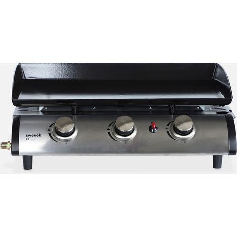 Plancha de gas con 3 quemadores de acero inoxidable, 7.5kW (1/5)