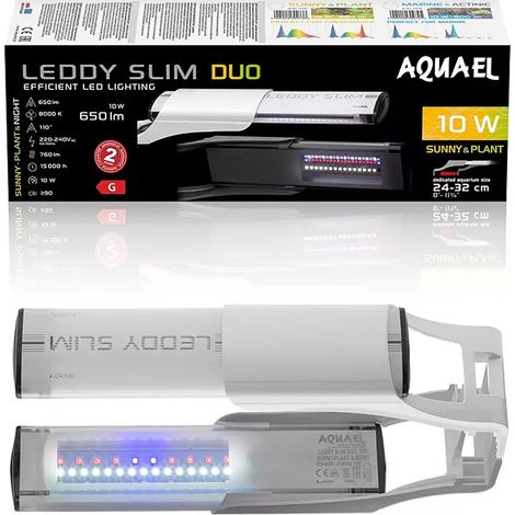 LED-Lampe für Pflanzenaquarien, weiß, Aquael LEDdy Slim DUO 10W PRO (1/5)