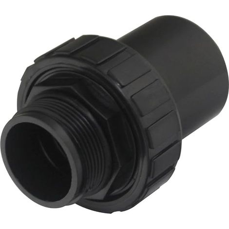 Manchon raccord union mixte coller ID50 fileté male 1-1/2 joint torique embout pvc pression pompe filtre sable piscine (1/5)