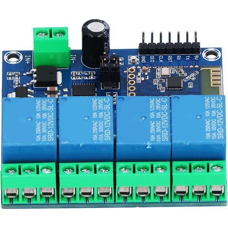 Module Bluetooth 4 Canaux pour Téléphone, Contrôle à Distance avec Voyants Lumineux 12V DC (1/5)