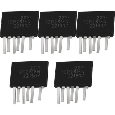 Lot de 5 IC d'alimentation à Découpage Hors Ligne Compatible avec top261en 147 w 6 Broches Compatible avec esip-7c Convertisseur AC DC (1/5)