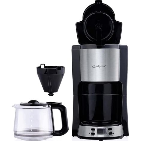 Macchina da Caffè con Filtro Caffettiera 1000 W Caraffa da 1,5 Litri 12 Tazzine