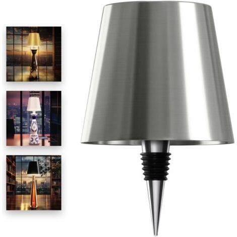BUNTHAUS Lampe de bouteille sans fil pour tout type de bouteille Lampe LED pour intérieur et extérieur étanche Luminosité réglable et température de la lumière 3000 6000 K Sans fil et (1/5)