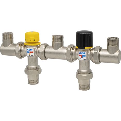 KIT PER INTEGRAZIONE SOLARE TERMICO - 3/4 F - TARATURA DEVIATORE 45  °C  - ICM