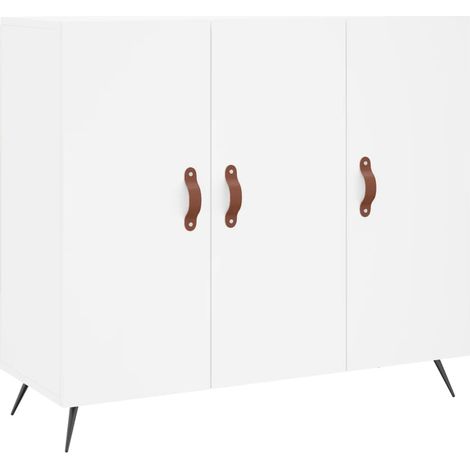 Credenza cassettiera cassettiera mobile contenitore organizer cucina soggiorno soggiorno 90 x 34 x 80 cm derivati del legno bianco 020030536
