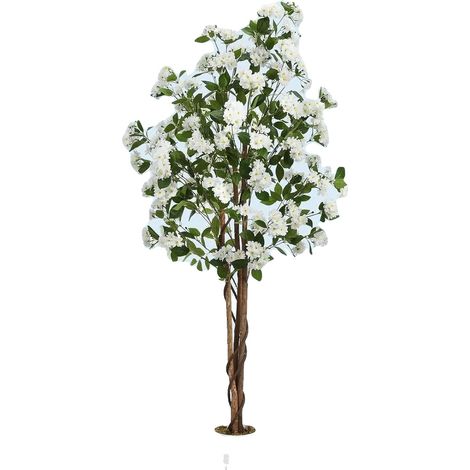 Árbol de osmanto artificial, flores realistas, decoración para interiores y exteriores, 180 cm (1/2)