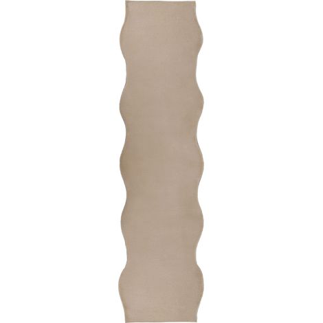 Tapis Moderne en Fausse Fourrure 80 x 300 cm à Poils Longs Accessoire Bureau Couloir Beige Dawa (1/5)