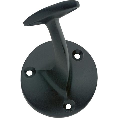 Intersteel Handlaufhalter flach Auflage Schraublöchern Schwarz (1/2)