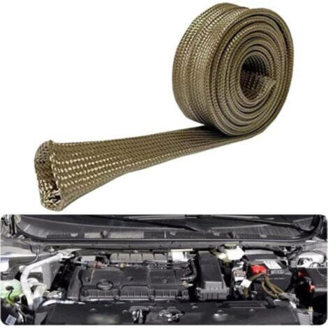 3M Protection Tuyau Manchon, Basalte Manchon de protection thermique, Couvercle de fil isolé, Conduite de carburant, Barrière de protection thermique ID 25 mm (1/5)