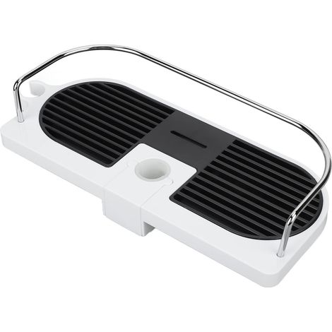 tagre de rangement pour salle de bain, Caddy de douche rglable en hauteur Installation sans perage Clture en acier.