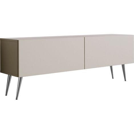 Mobile TV : Cashmere, gambe cromate, 140 x 52 x 32 cm (1/5)