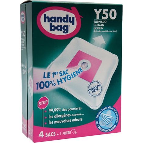 HANDY BAG - Sac aspirateur handy bag non tissé x4 tornado y50