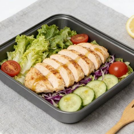 Plat à gratin carré - - Lot de 3 pièces - Dimensions: 22,5 cm, 25,5 cm, 27,5 cm - Revêtement antiadhésif (1/5)