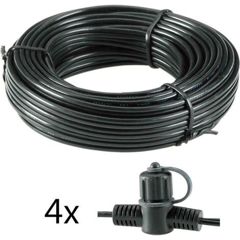 GARDEN LIGHTS CAVO PRINCIPALE DA MT.10 CON 4 CONNETTORI MAX 120 WATT
