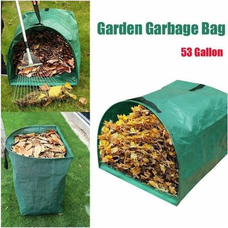 Sac poubelle vert Poubelle grande capacité de 53 gallons Extérieur