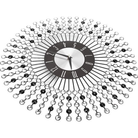 Vintage-Wanduhr aus Schmiedeeisen, geräuschlos, ohne Ticken, zum Aufhängen für Zuhause, Büro oder Klassenzimmer (1/5)