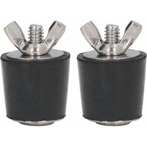 Bouchons en Caoutchouc pour piscines, 2 pièces Bouchons en Caoutchouc pour Piscine hivernage Bouchon Conique Accessoires de Piscine 25mm (1/5)