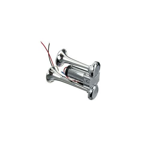 Klaxon de voiture 150 dB Hautparleur électrique double trompette Air 12 V avec relais pour bateau, camion