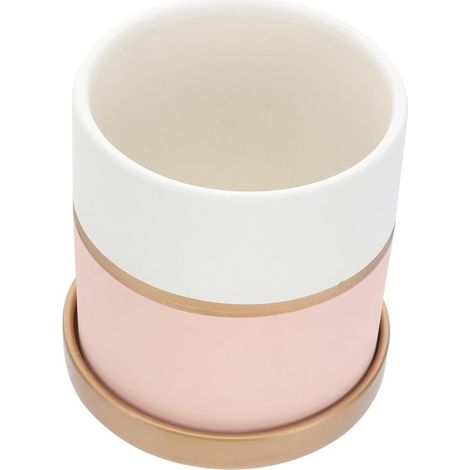 Maceta de cerámica sencilla para suculentas – Maceta de diseño nórdico creativo para el hogar, ideal para bonsáis y flores. (1/5)