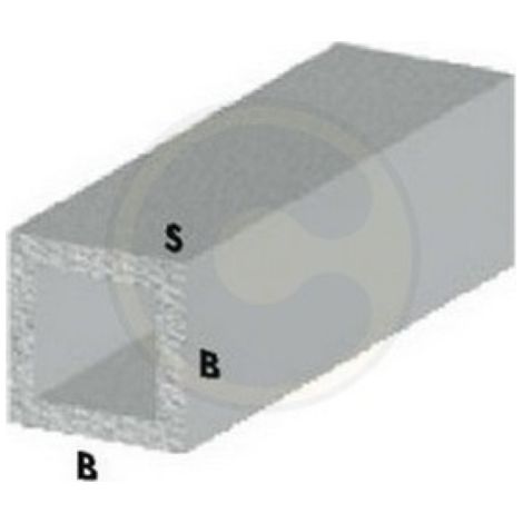 profil carrA cm 100 h argent tube carrA aluminium 15x15x1 mm