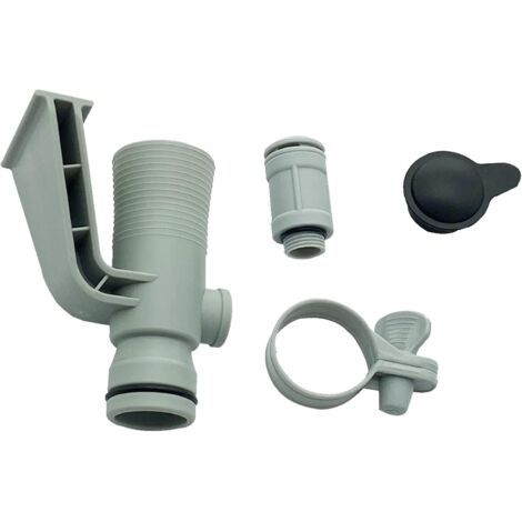 637R 12363 support de tuyau & remplacement de vanne à Jet d’air pour piscine hors sol (avec capuchon noir)