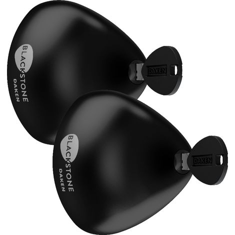 Cerradura para furgonetas Blackstone Black SLAM - cerradura de seguridad de acero inoxidable - 2 cerraduras + 4 llaves