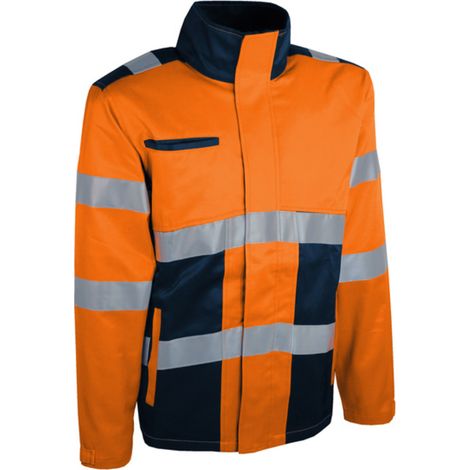 Veste de travail haute visibilité orange - SINGER - VARMO XXL (1/3)