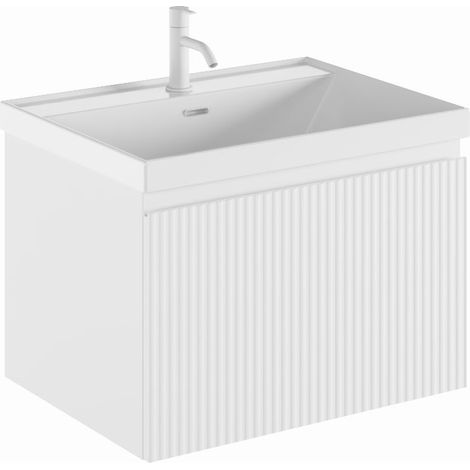 ROYO VORA Mueble 1C+Lavabo Cairo Blanco Mate - Medida: 80 cm - ref: C0078014 (1/2)