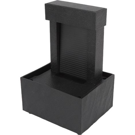 Fontaine de table lumineuse à effet cascade avec galets naturels et éclairage LED à couleurs changeantes, idéale pour la décoration de la maison ou du bureau. (1/5)