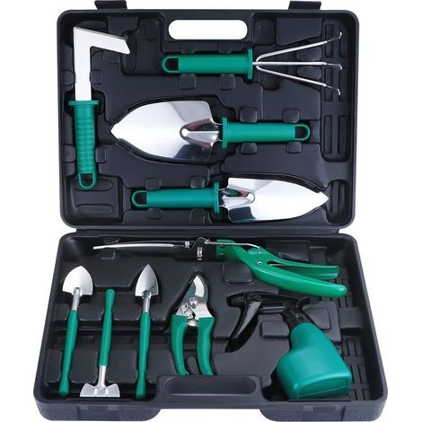 10 outils jardin avec étui transport cadeau passionné jardinage (1/5)