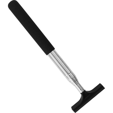 Telescopic Car Scraper, Mirror Cleaning Scraper, Telescopic Handle Extendable from 21 to 98 cm (Black) (1/5)
