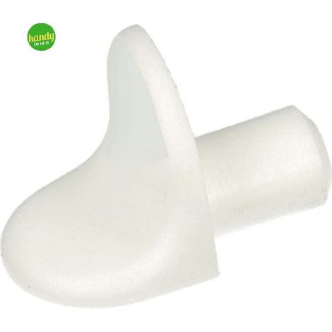 Reggipiani Masidef in plastica bianca Ø6mm 16pz (1/2)