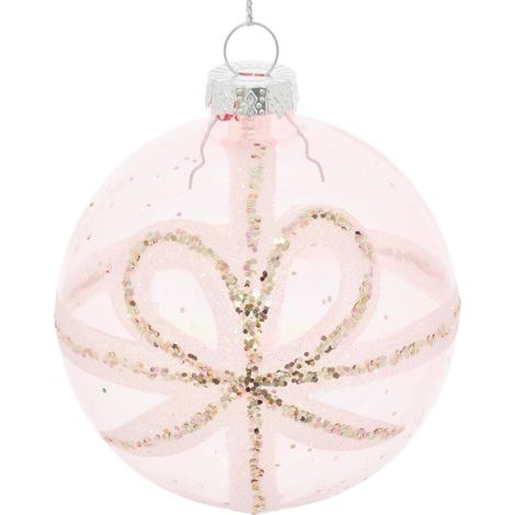 Bdn glass 80mm bow transp - Feeric lights & christmas (1/5)