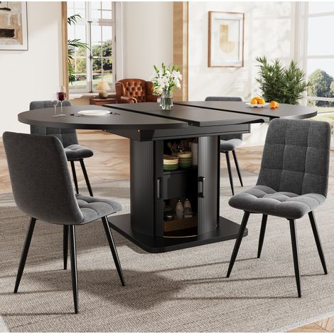 Tavolo pranzo allungabile contenitore MDF 118-158 cm OKMYHOME (1/5)