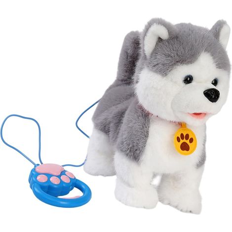 Jouet électrique pour chien avec simulation d'aboiement électronique interactif pour les tout-petits - Jouet en peluche électrique en peluche (1/5)