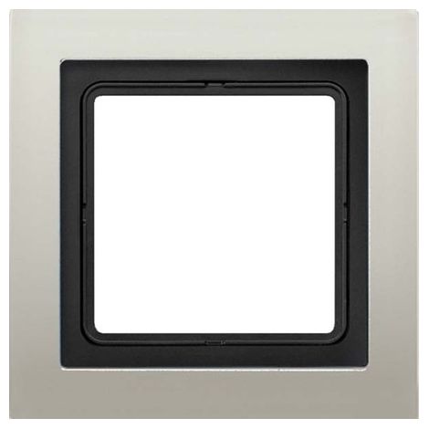 Jung Cadre 1x, LS-DESIGN, acier inoxydable, montage vertical et horizontal ESD 2981