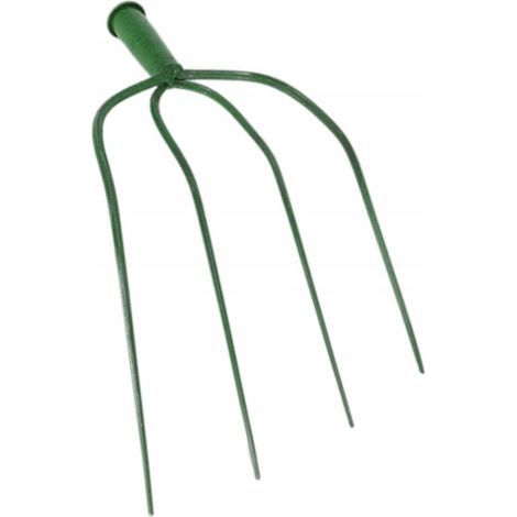 Fourche Jardinage Fer Vert Pratique (1/4)