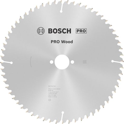 Bosch PRO Wood Kreissägeblatt, 250 x 3,2 x 30 mm, T60, für TKS