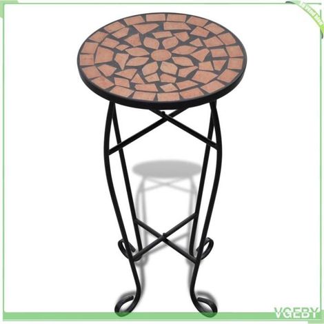 41127 Table d'appoint Mosaïque Terre cuite (1/4)