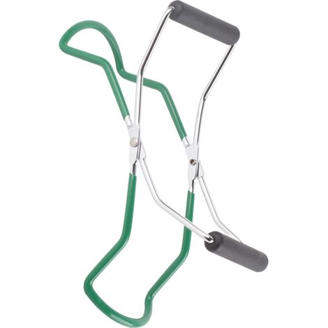 Pince antidérapante en polypropylène (PP), pince multifonctionnelle pour conserves, pince anti-brûlure en acier inoxydable pour assiettes, pince pour bols et plats, pince pour bocaux, verte (1/5)