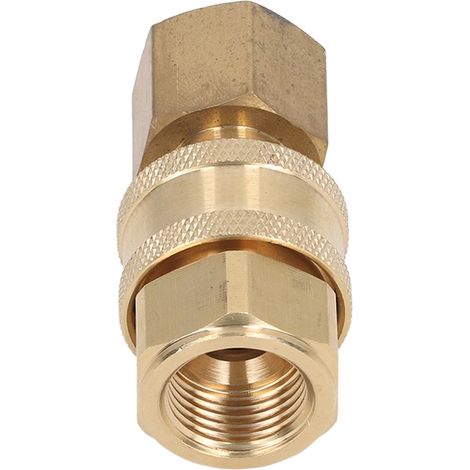 Raccords pour nettoyeur haute pression 5000 PSI, adaptateur de tuyau pour machine à laver, connecteurs mâle et femelle M18x1,5 mm, filetage femelle (fiche et prise). (1/5)