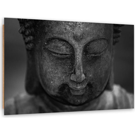 Quadro deco panel, Testa di Buddha pensieroso - 90x60 (1/5)