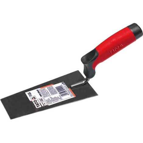 Llana trapezoidal de acero inoxidable para estuco 165x80x55 mm / YT-5240 / YATO