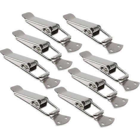Stainless steel tension clasp with screws, 56 mm lever clasp, toggle spring clasp, crimp clip, box clasp, MUMU cap (1/4)
