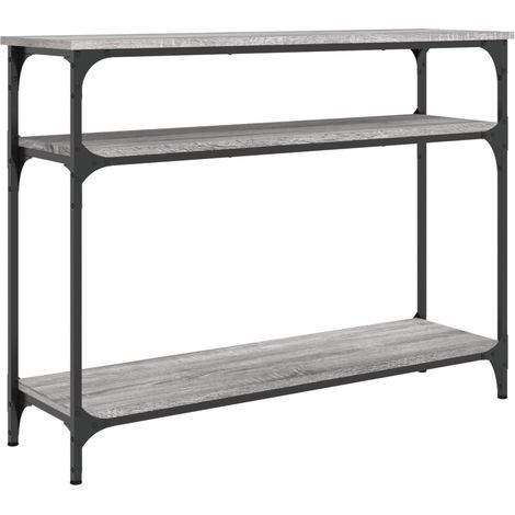 Table console,Table d'appoint,Bout de canapé,Meuble d'entrée sonoma gris 100x29x75 cm bois d'ingénierie