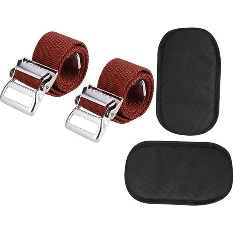 4 Paquets de Coussinets pour Échasses Confortables de Remplacement pour Cloisons Sèches, Bandes de Protection Rembourrées pour les Jambes, Sangles de Jambe pour Échasses Réglables en Nylon (1/5)