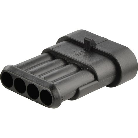 TE Connectivity Stiftgehäuse-Kabel AMP-Superseal 1.5mm Series Polzahl Gesamt 4 Rastermaß: 6 mm 28210