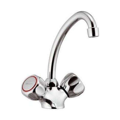 MISCELATORE MONOFORO LAVELLO LINEA DOMINO Misura: Cromo